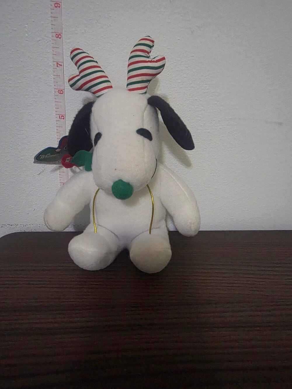 vintage Whitman's Peanuts Snoopy Christmas Reindeer plush